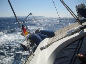 Krängung! - aber kaum Welle